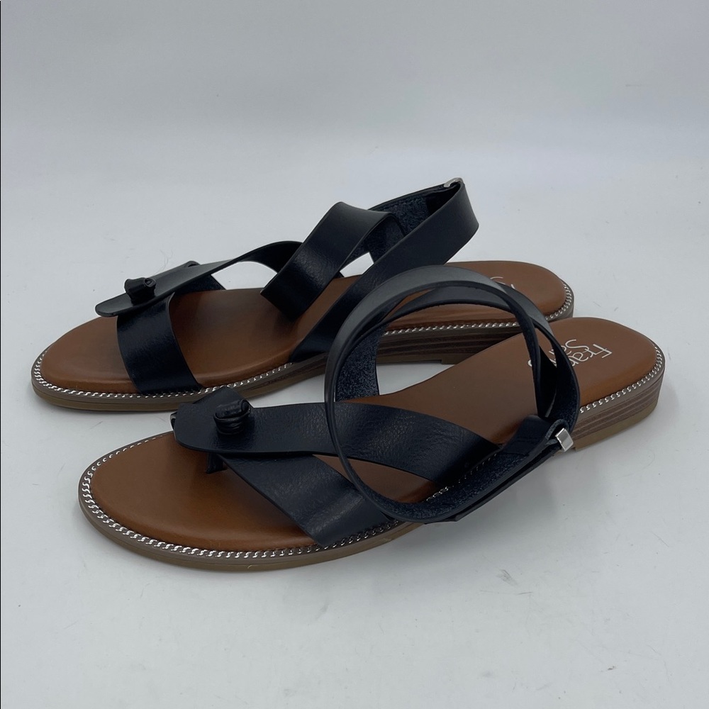 Black Leather Sandals